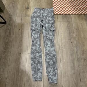 Spanx Women's Cargo Jeans in Gray Camouflage, Size Small